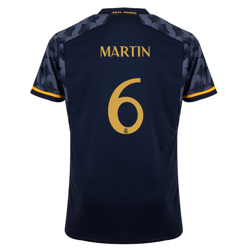 Kids  Mario Martin #6 Dark Blue Away Jersey 2023/24 T-Shirt