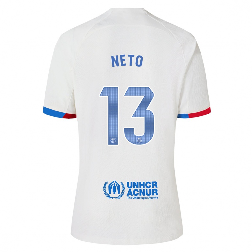 Kids  Neto #13 White Away Jersey 2023/24 T-Shirt