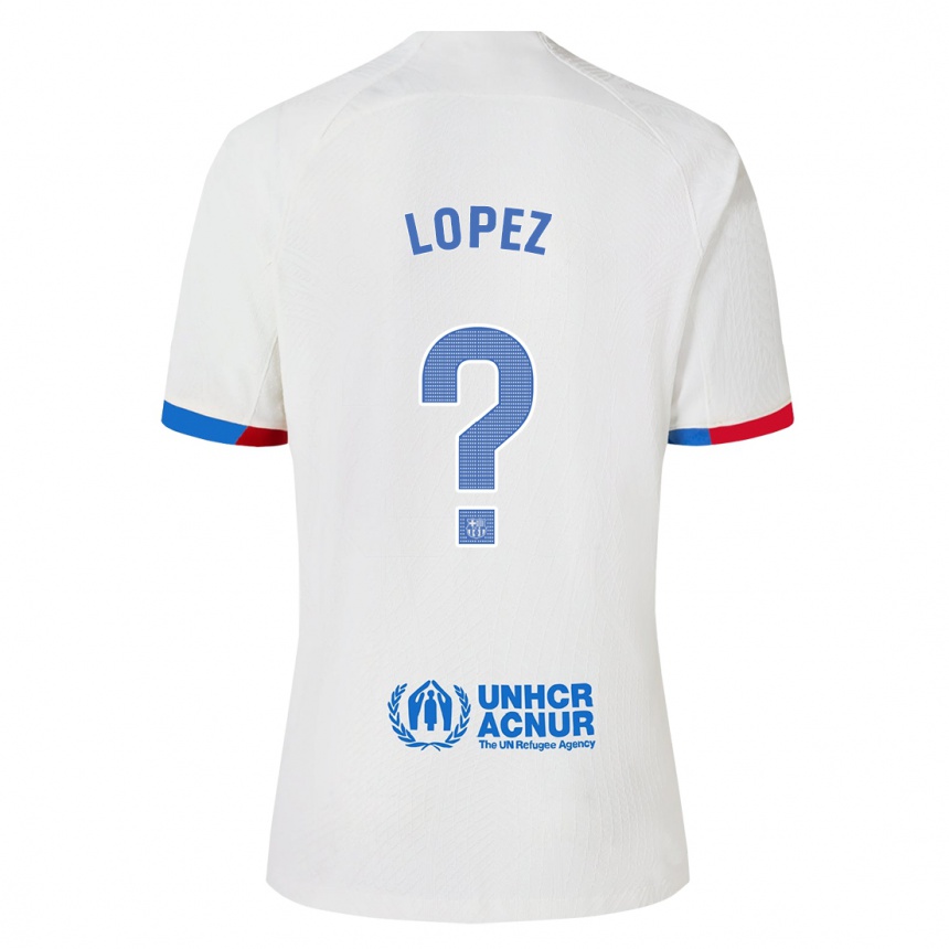 Kids  Pablo Lopez #0 White Away Jersey 2023/24 T-Shirt
