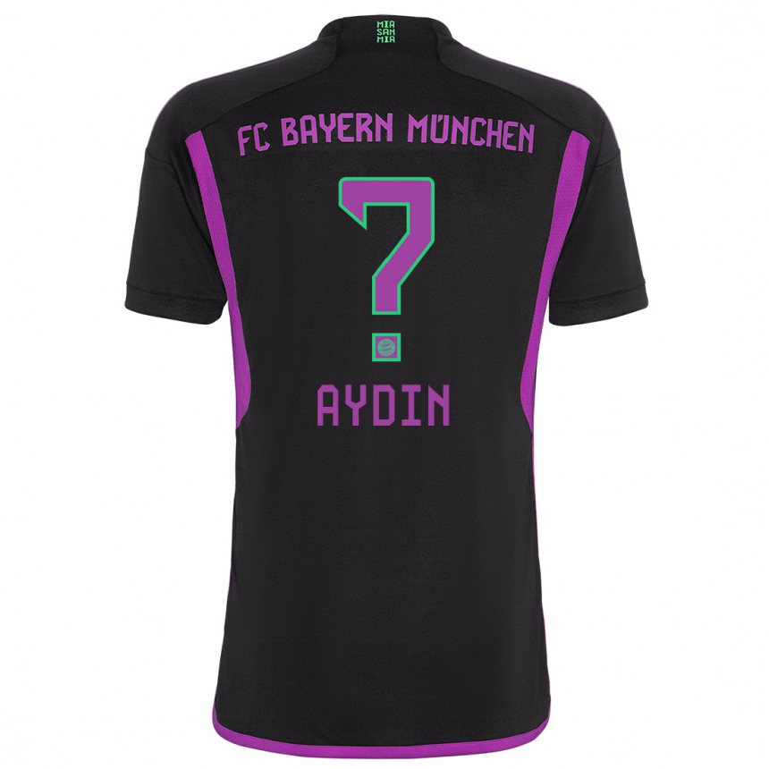 Kids  Eyüp Aydin #0 Black Away Jersey 2023/24 T-Shirt