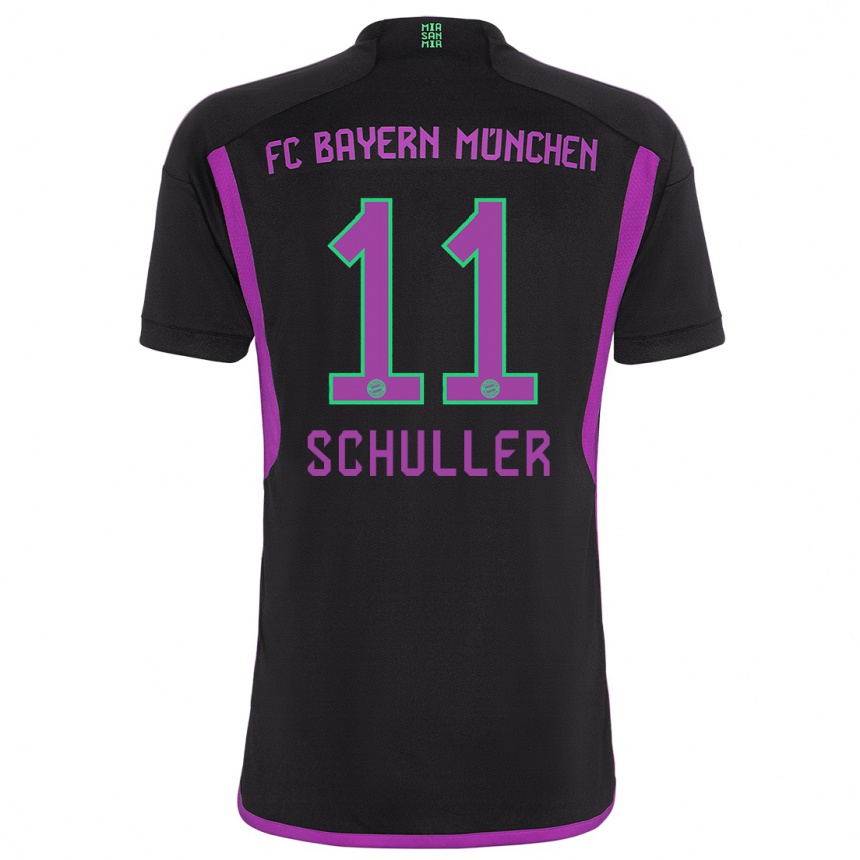 Kids  Lea Schuller #11 Black Away Jersey 2023/24 T-Shirt