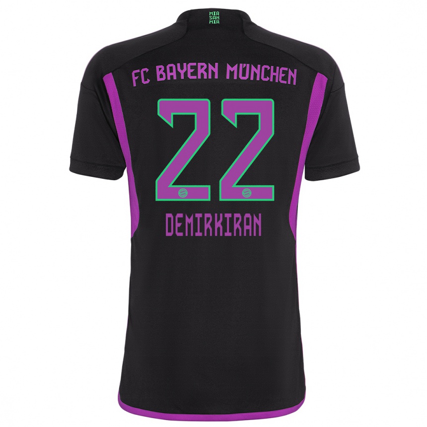 Kids  Ediz Demirkiran #22 Black Away Jersey 2023/24 T-Shirt