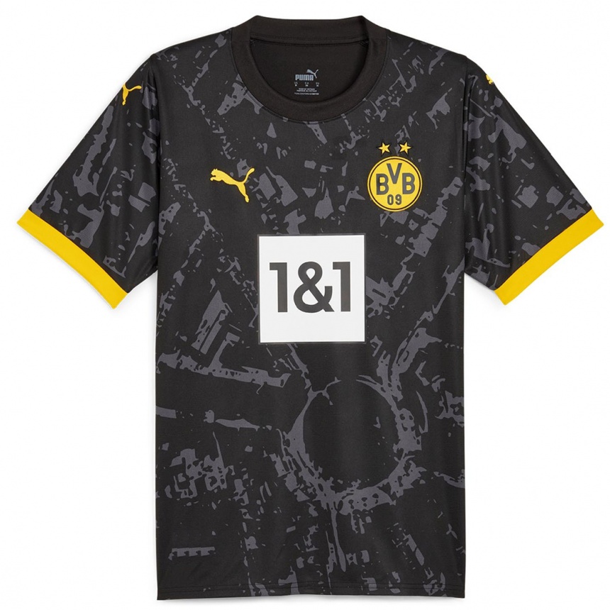 Kids  William Rashidi #2 Black Away Jersey 2023/24 T-Shirt