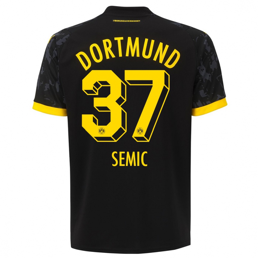 Kids  Lion Semic #37 Black Away Jersey 2023/24 T-Shirt