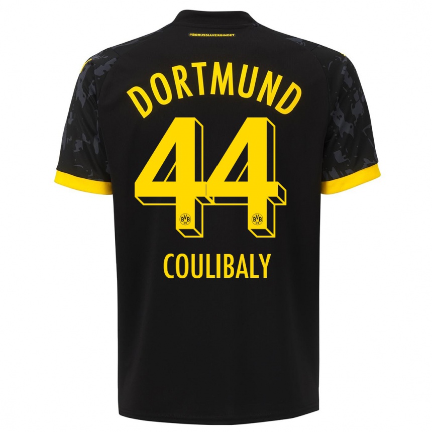 Kids  Soumaila Coulibaly #44 Black Away Jersey 2023/24 T-Shirt