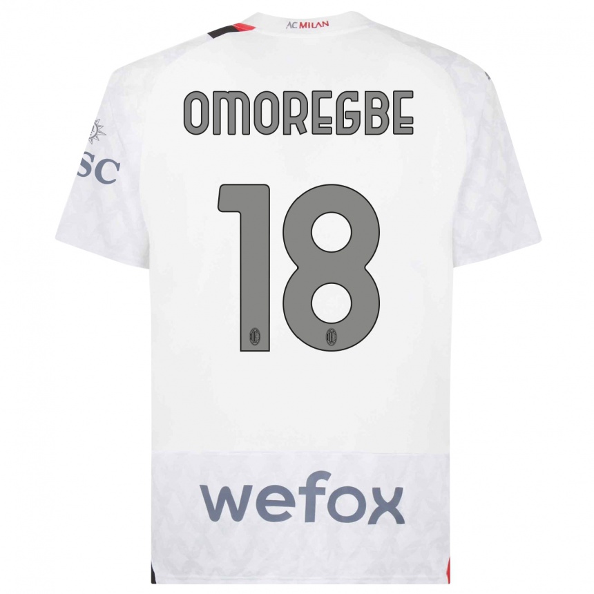 Kids  Bob Murphy Omoregbe #18 White Away Jersey 2023/24 T-Shirt