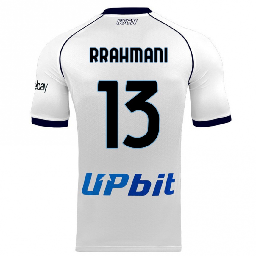 Kids  Amir Rrahmani #13 White Away Jersey 2023/24 T-Shirt