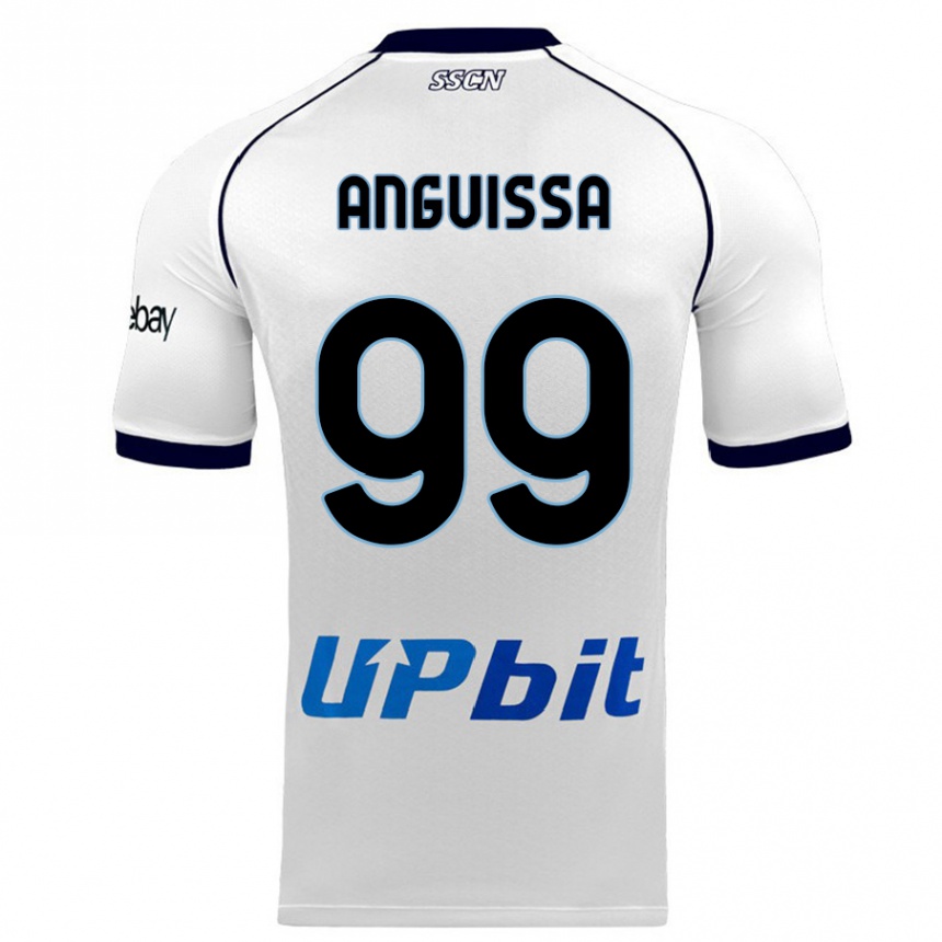 Kids  Andre Zambo Anguissa #99 White Away Jersey 2023/24 T-Shirt