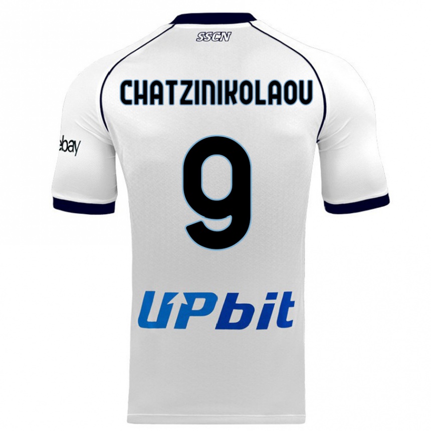 Kids  Despoina Chatzinikolaou #9 White Away Jersey 2023/24 T-Shirt