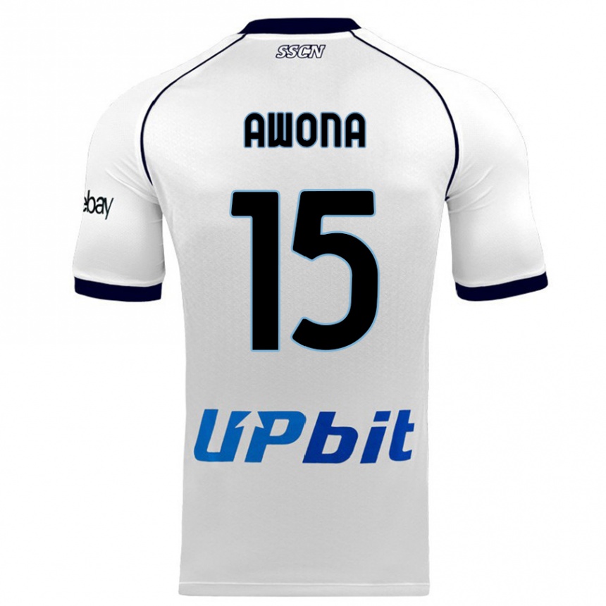 Kids  Aurelle Awona #15 White Away Jersey 2023/24 T-Shirt