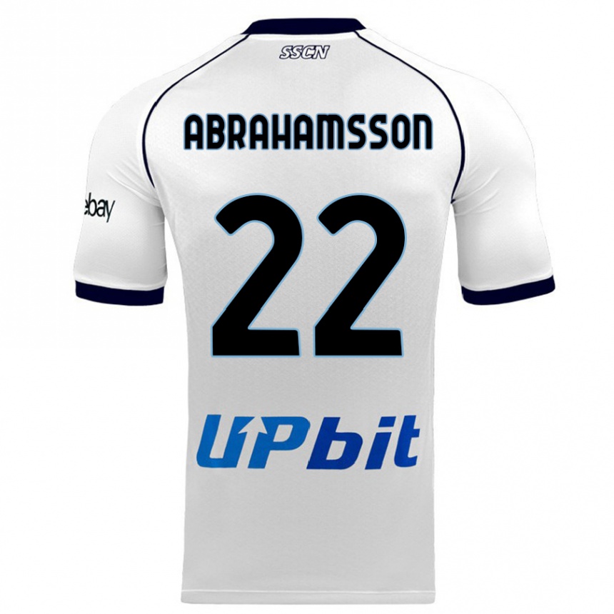 Kids  Sejde Abrahamsson #22 White Away Jersey 2023/24 T-Shirt