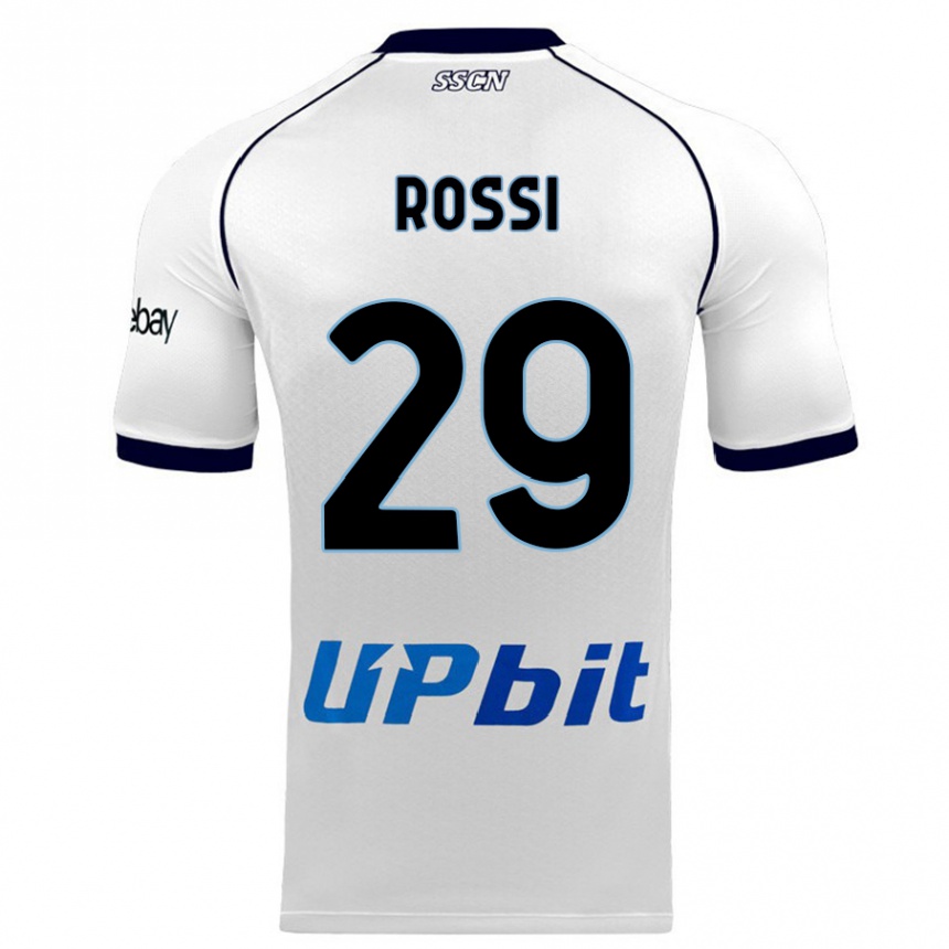 Kids  Francesco Rossi #29 White Away Jersey 2023/24 T-Shirt