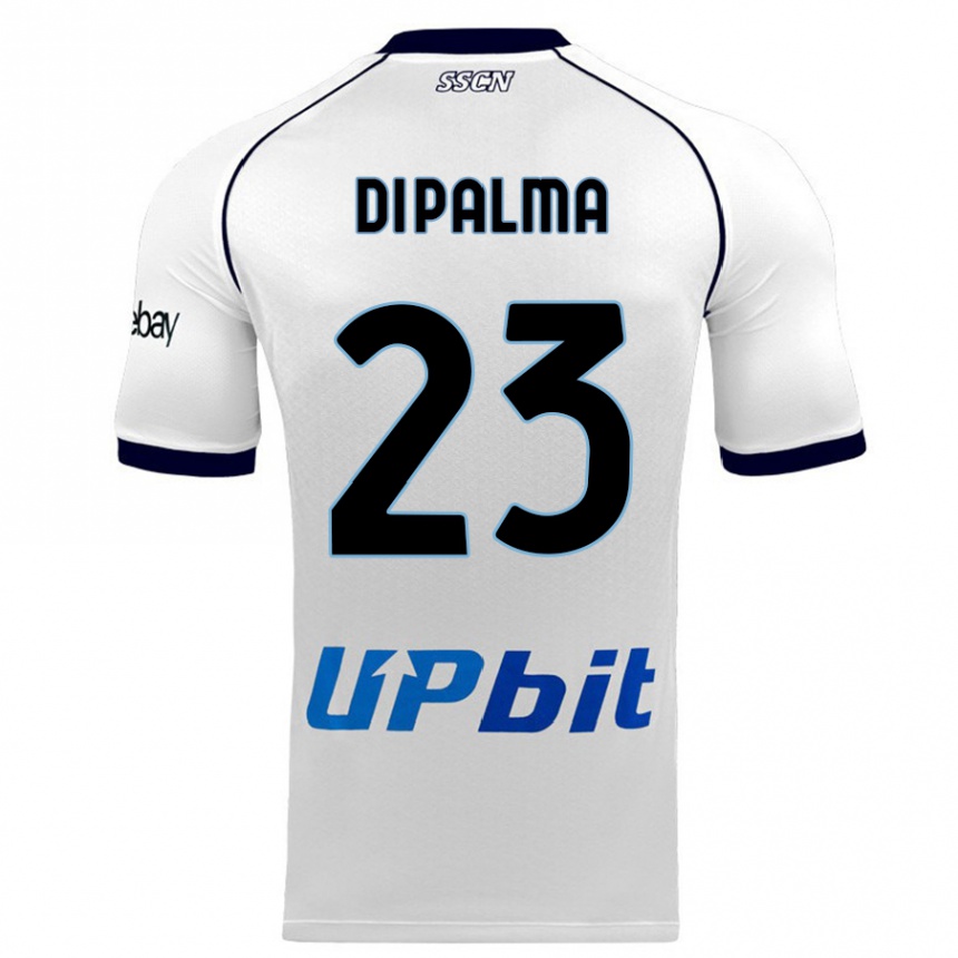 Kids  Manuel Di Palma #23 White Away Jersey 2023/24 T-Shirt