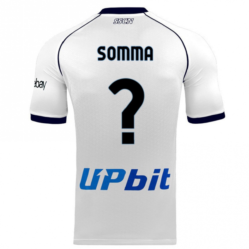 Kids  Francesco Somma #0 White Away Jersey 2023/24 T-Shirt