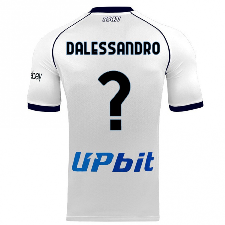 Kids  Nicola Dalessandro #0 White Away Jersey 2023/24 T-Shirt