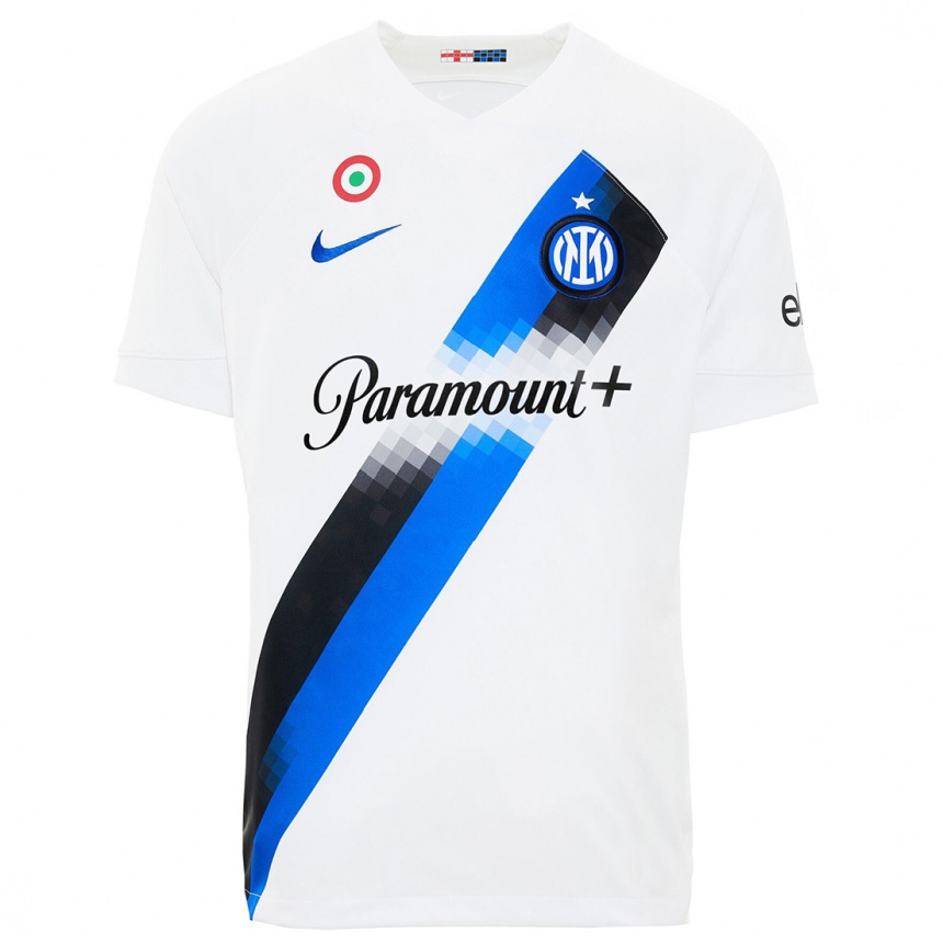 Kids  Matteo Spinaccè #22 White Away Jersey 2023/24 T-Shirt