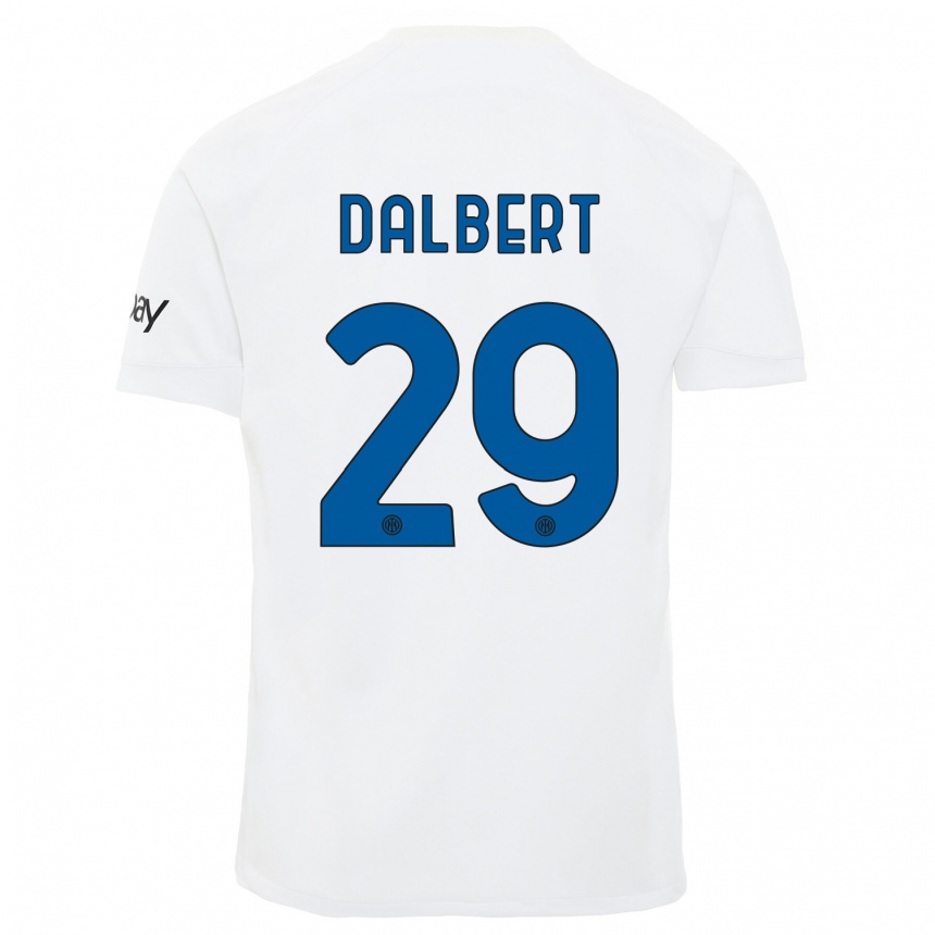 Kids  Dalbert #29 White Away Jersey 2023/24 T-Shirt