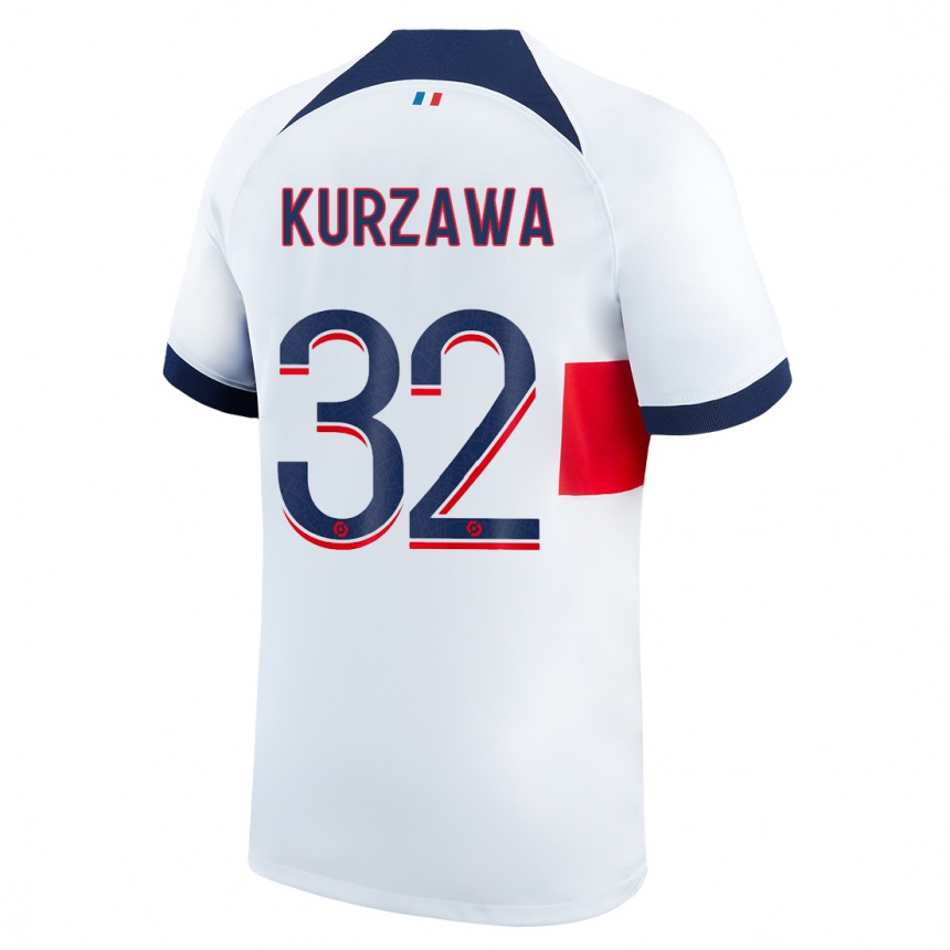 Kids  Layvin Kurzawa #32 White Away Jersey 2023/24 T-Shirt