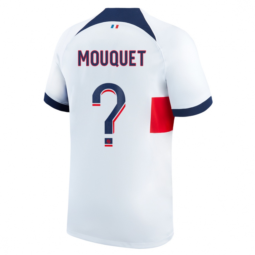 Kids  Louis Mouquet #0 White Away Jersey 2023/24 T-Shirt