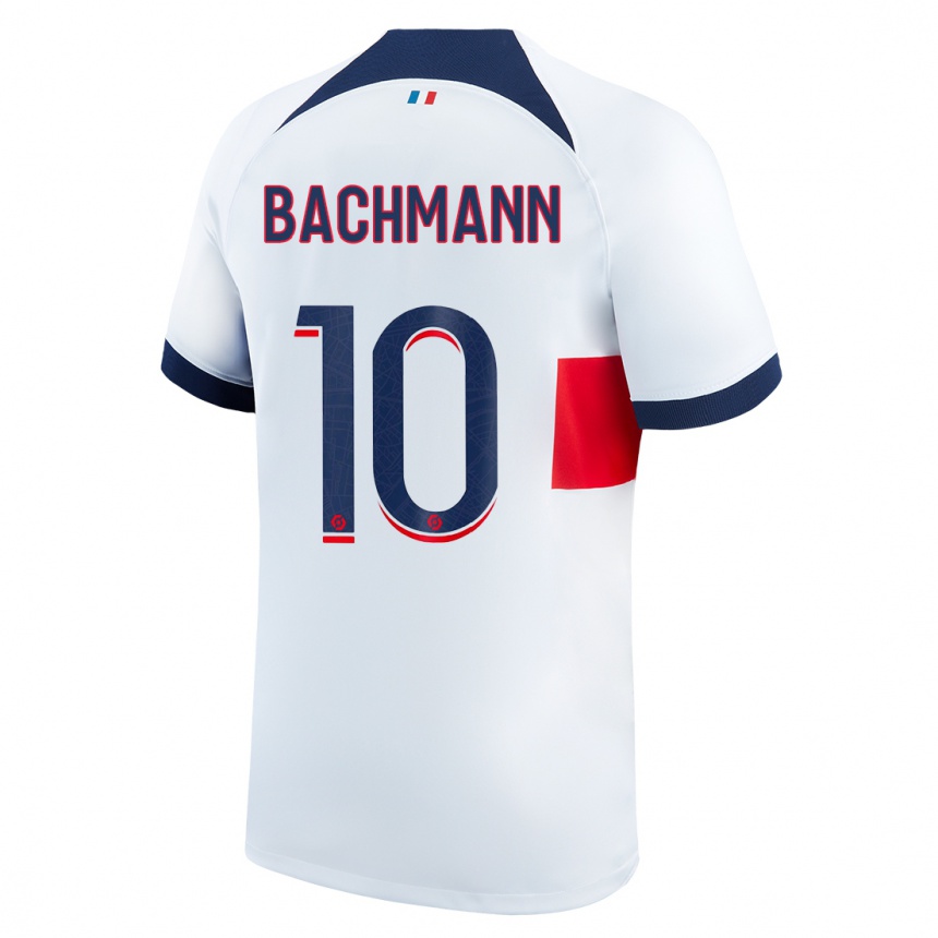 Kids  Ramona Bachmann #10 White Away Jersey 2023/24 T-Shirt