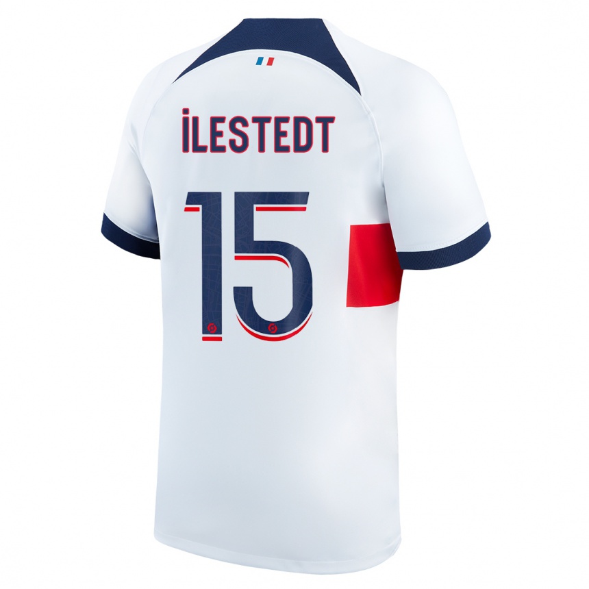 Kids  Amanda Ilestedt #15 White Away Jersey 2023/24 T-Shirt