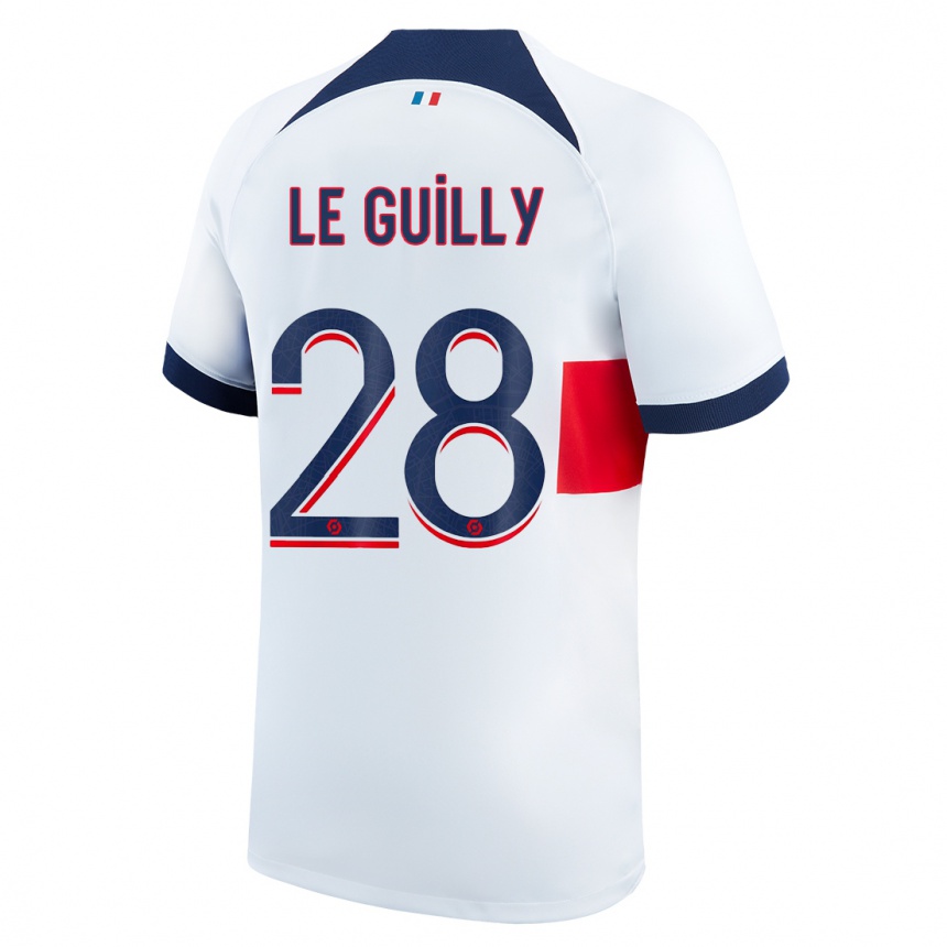 Kids  Jade Le Guilly #28 White Away Jersey 2023/24 T-Shirt