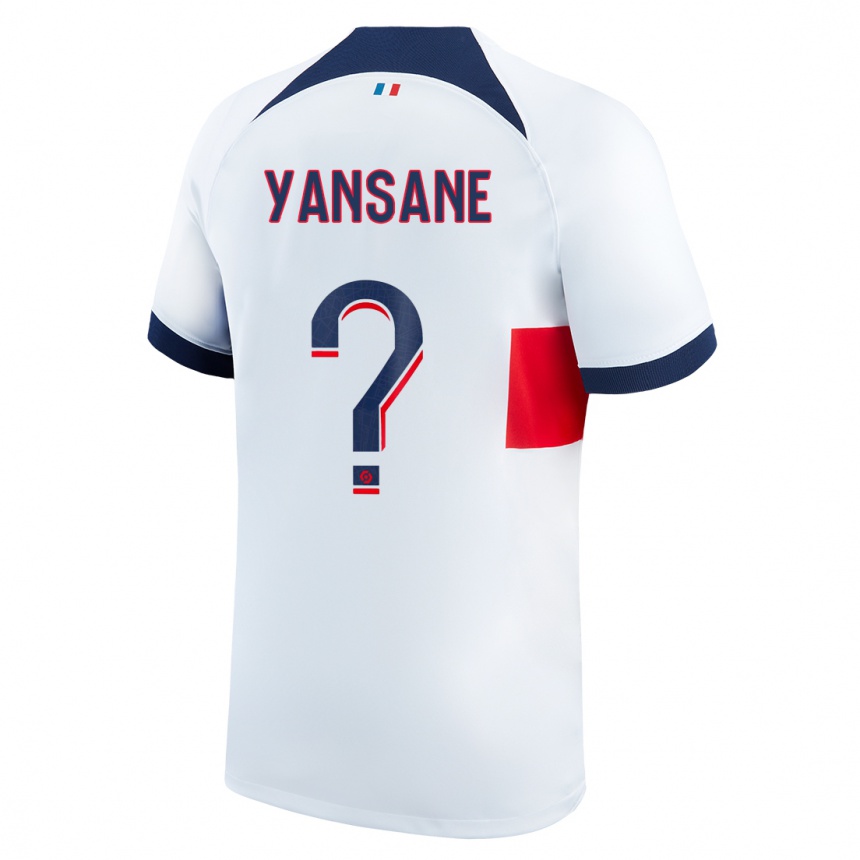 Kids  Sekou Yansane #0 White Away Jersey 2023/24 T-Shirt