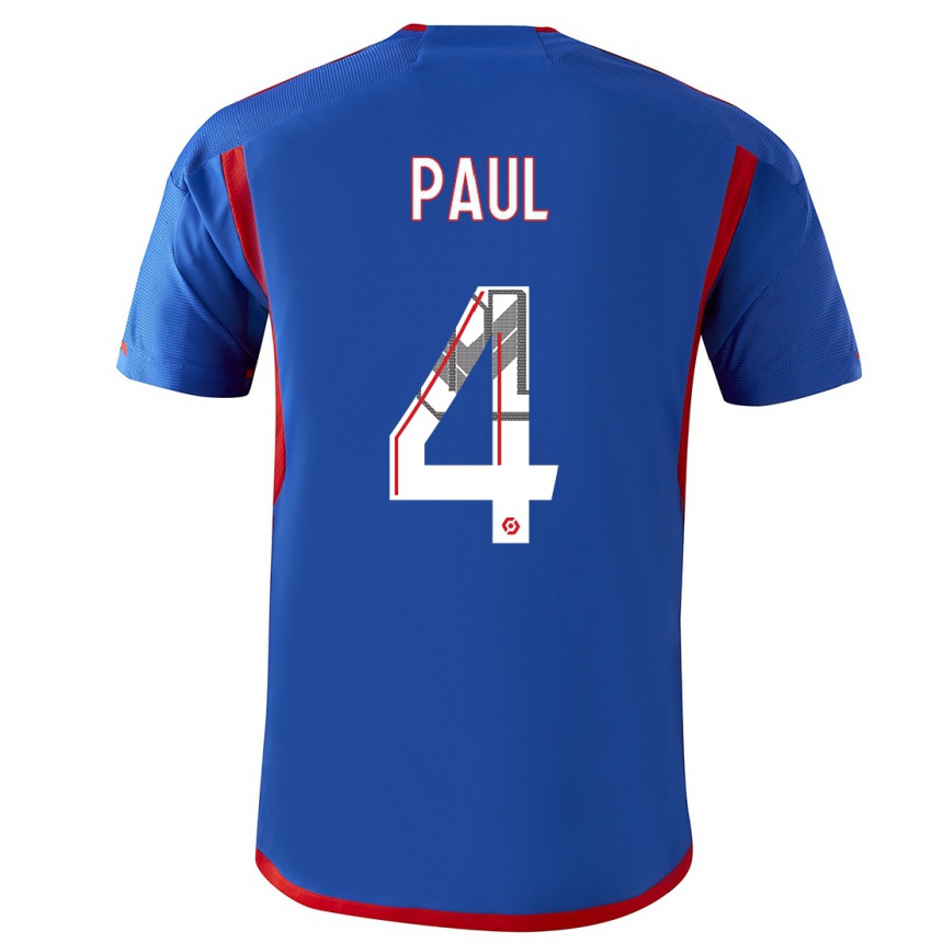 Kids  Paul Akouokou #0 Blue Red Away Jersey 2023/24 T-Shirt