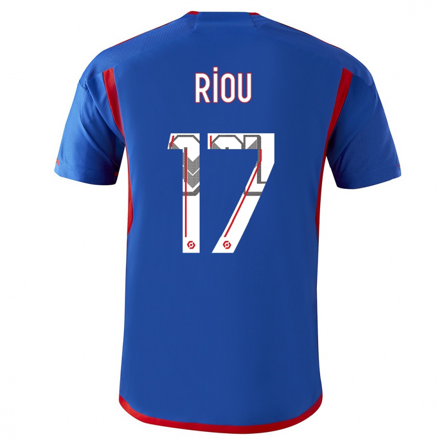 Kids  Remy Riou #17 Blue Red Away Jersey 2023/24 T-Shirt