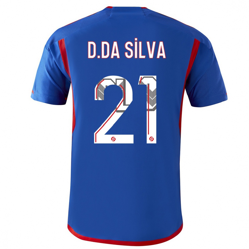 Kids  Damien Da Silva #21 Blue Red Away Jersey 2023/24 T-Shirt