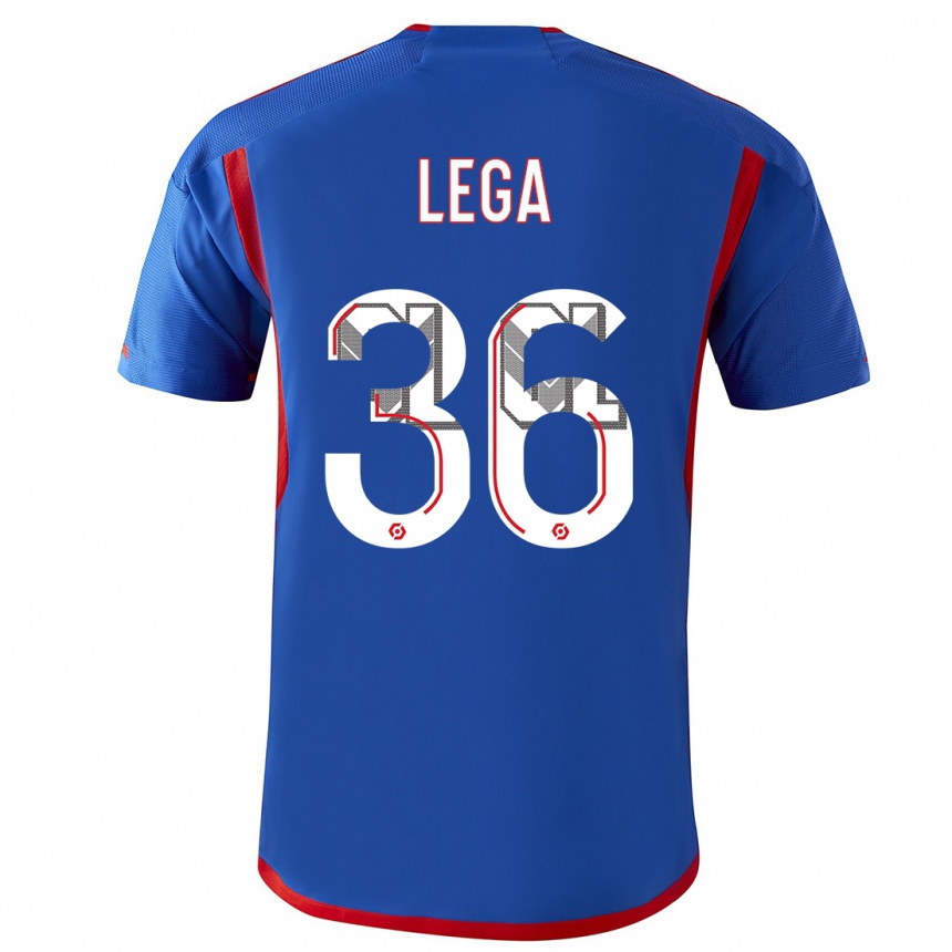 Kids  Sekou Lega #36 Blue Red Away Jersey 2023/24 T-Shirt