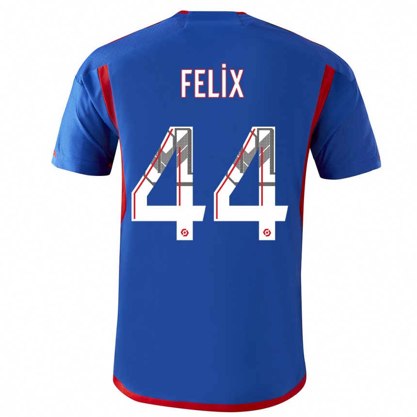 Kids  Marley Felix #44 Blue Red Away Jersey 2023/24 T-Shirt