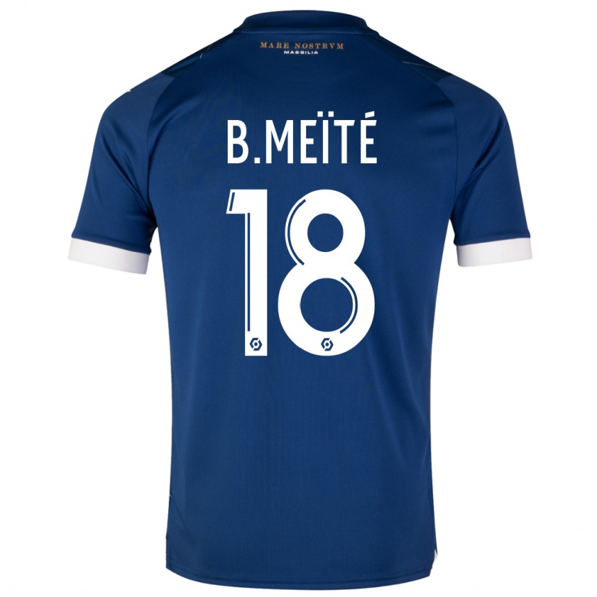 Kids  Bamo Meïté #18 Dark Blue Away Jersey 2023/24 T-Shirt