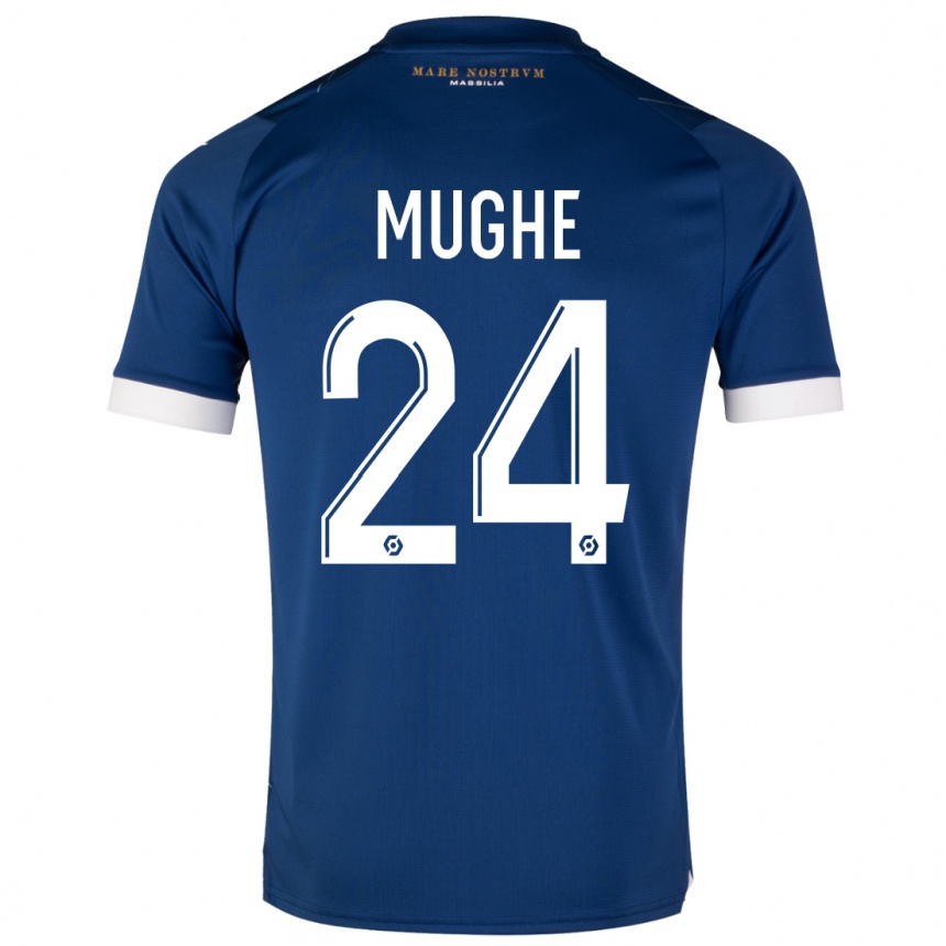 Kids  François Mughe #24 Dark Blue Away Jersey 2023/24 T-Shirt