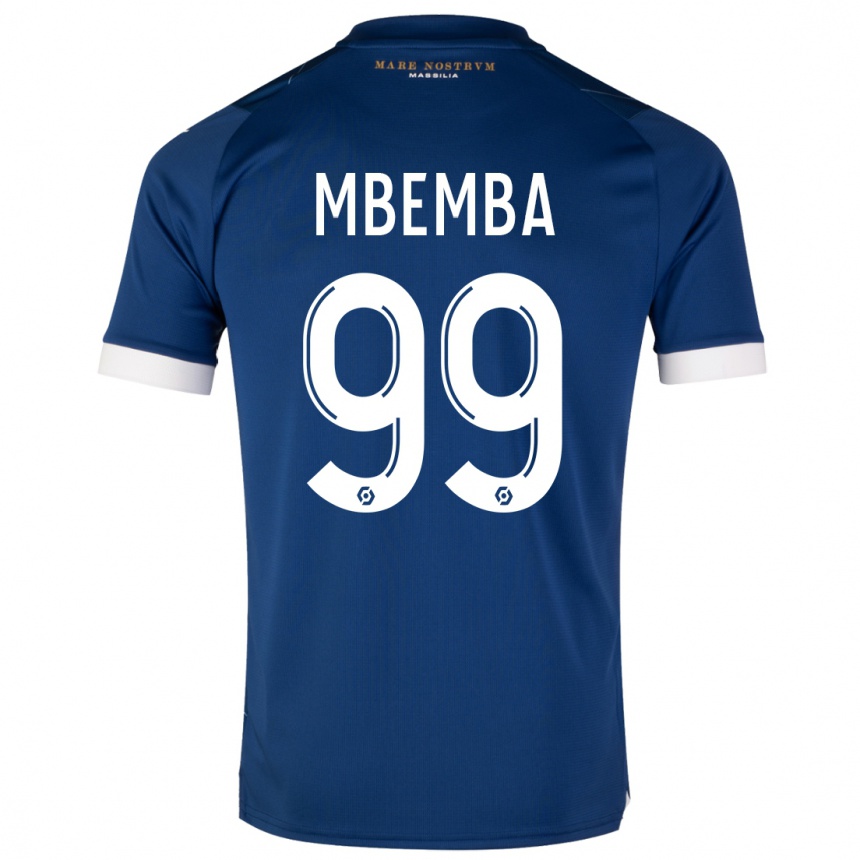 Kids  Chancel Mbemba #99 Dark Blue Away Jersey 2023/24 T-Shirt