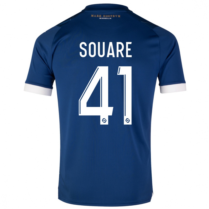 Kids  Cheick Souare #41 Dark Blue Away Jersey 2023/24 T-Shirt