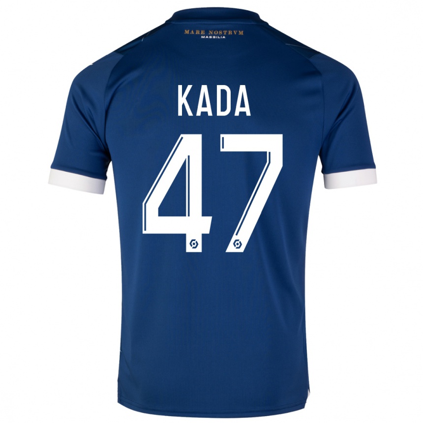 Kids  Joakim Kada #47 Dark Blue Away Jersey 2023/24 T-Shirt