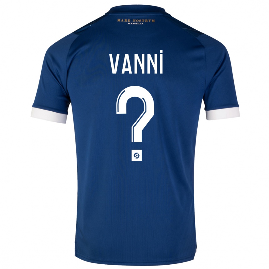 Kids  Fabio Vanni #0 Dark Blue Away Jersey 2023/24 T-Shirt