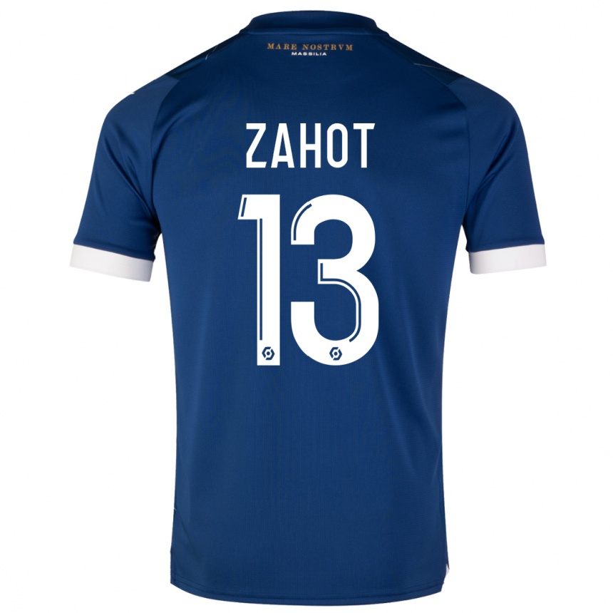 Kids  Sarah Zahot #13 Dark Blue Away Jersey 2023/24 T-Shirt