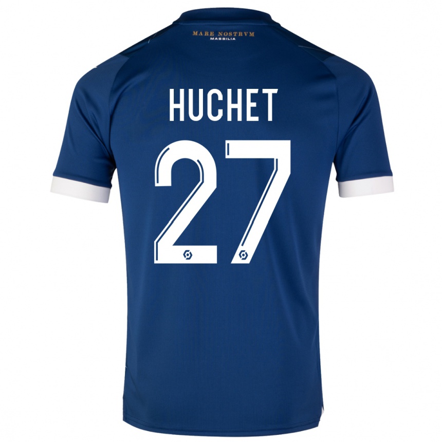 Kids  Sarah Huchet #27 Dark Blue Away Jersey 2023/24 T-Shirt