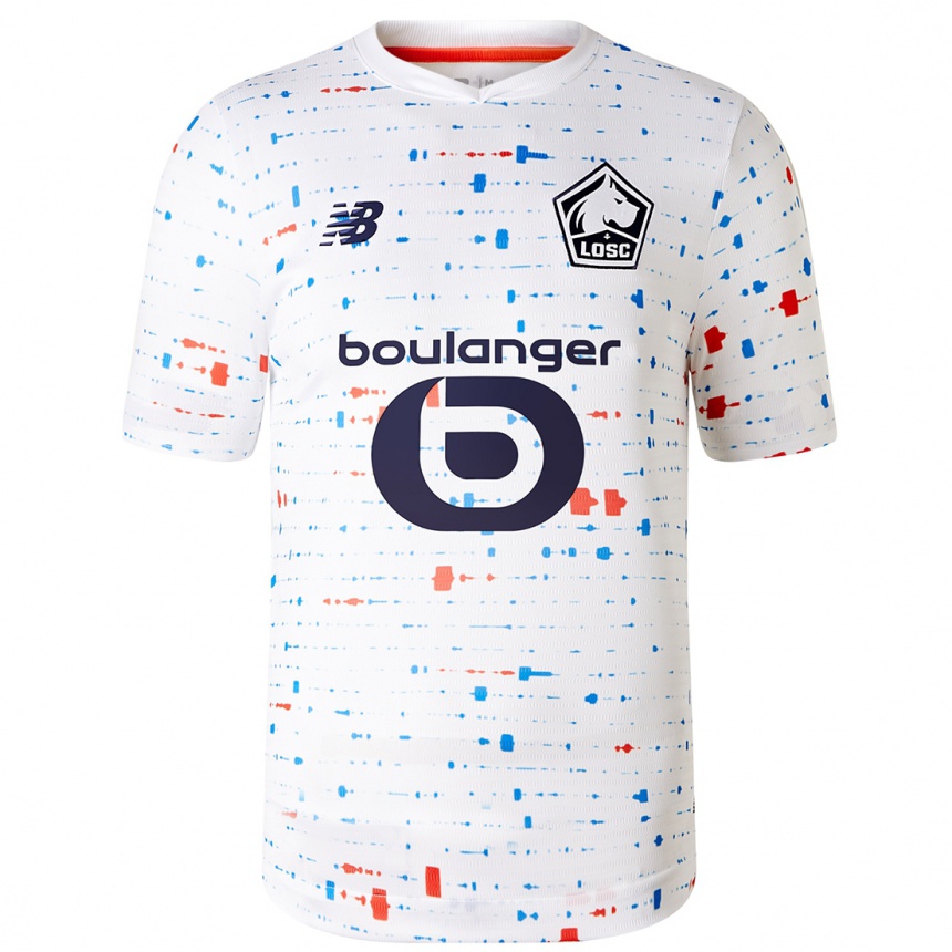 Kids Football Lucas Chevalier #30 White Away Jersey 2023/24 T-Shirt