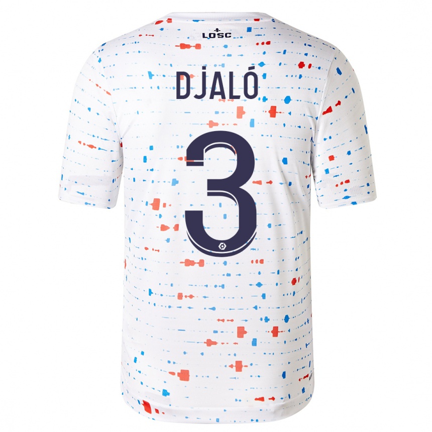 Kids Football Tiago Djaló #3 White Away Jersey 2023/24 T-Shirt