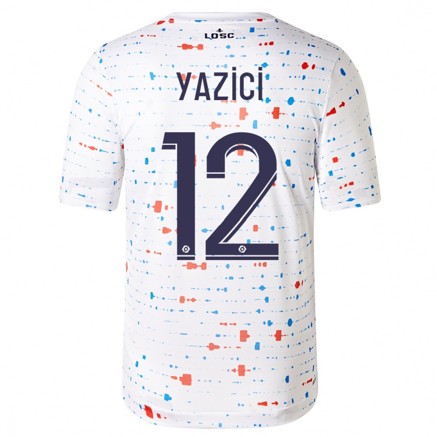 Kids Football Yusuf Yazici #12 White Away Jersey 2023/24 T-Shirt