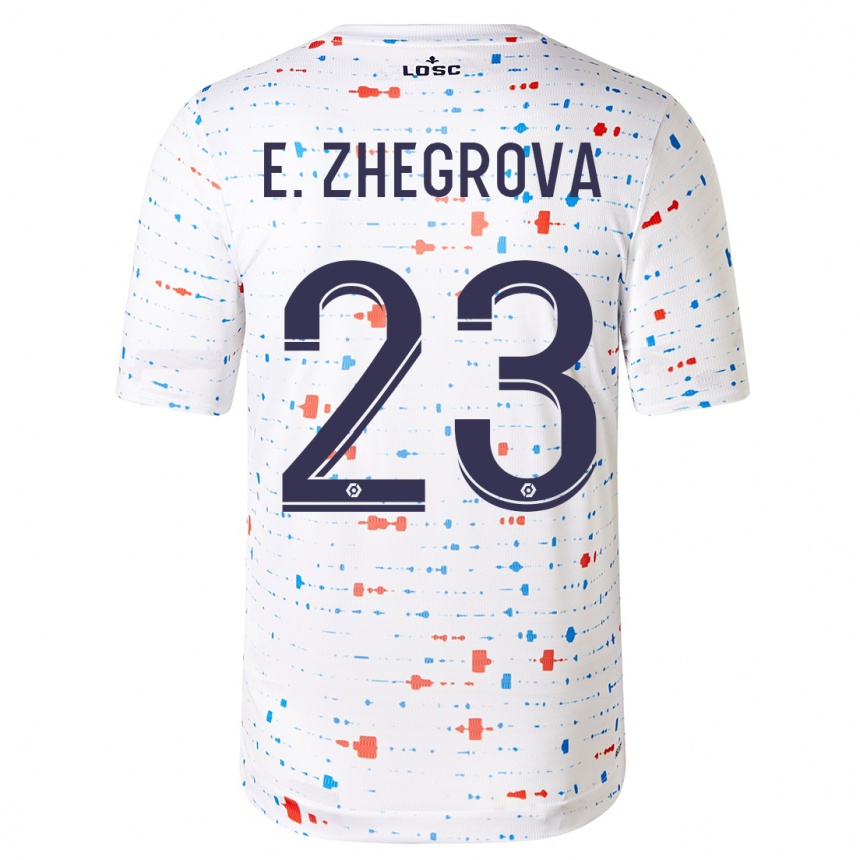 Kids Football Edon Zhegrova #23 White Away Jersey 2023/24 T-Shirt