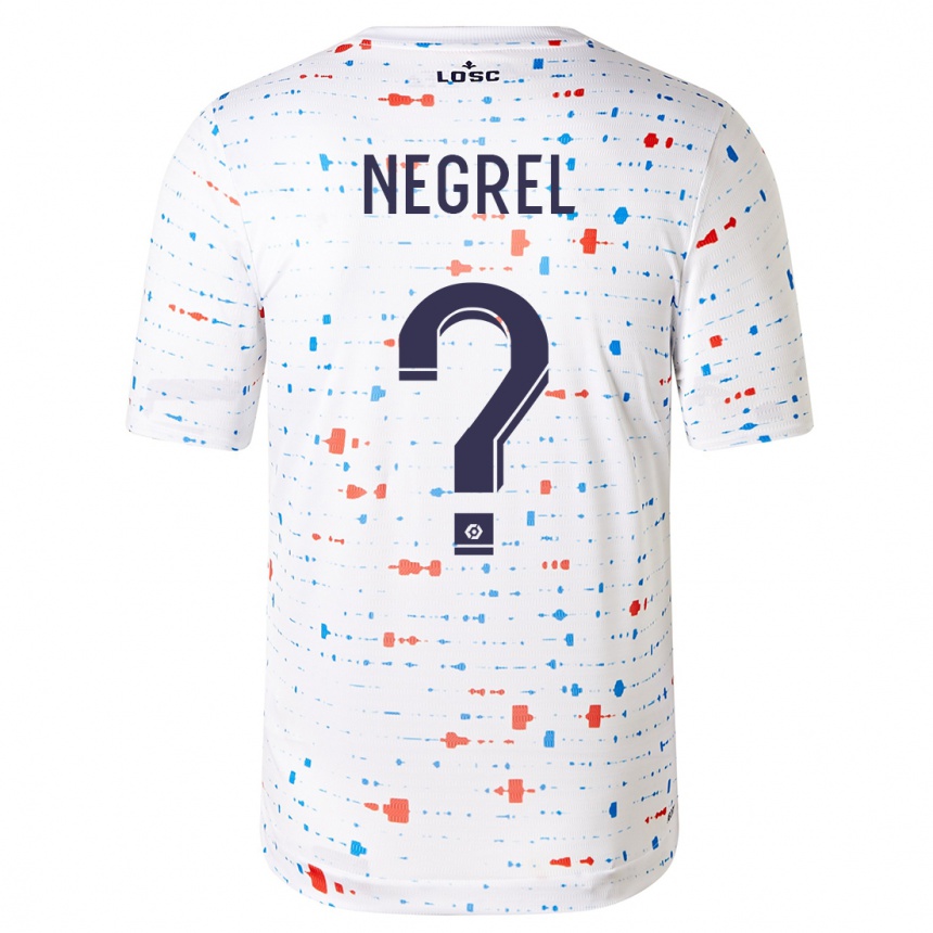 Kids Football Tom Negrel #0 White Away Jersey 2023/24 T-Shirt