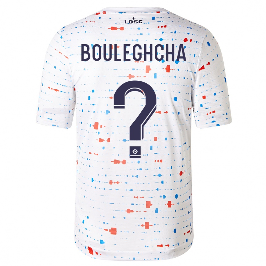 Kids Football Ismail Bouleghcha #0 White Away Jersey 2023/24 T-Shirt