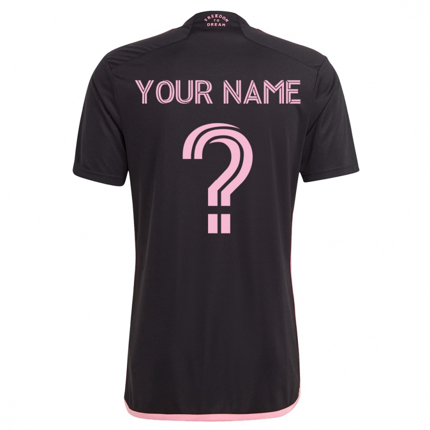 Kids  Your Name #0 Black Away Jersey 2023/24 T-Shirt