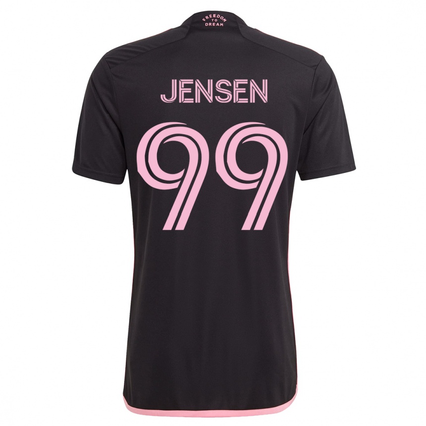 Kids  Cole Jensen #99 Black Away Jersey 2023/24 T-Shirt
