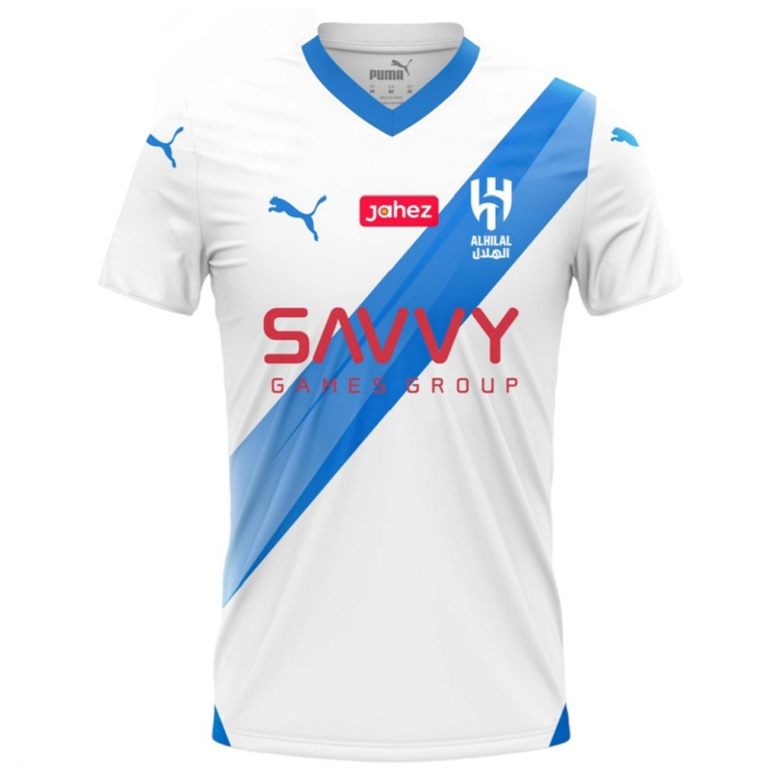 Kids  Mohammed Al-Burayk #2 White Away Jersey 2023/24 T-Shirt