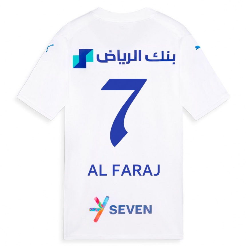 Kids  Salman Al-Faraj #7 White Away Jersey 2023/24 T-Shirt